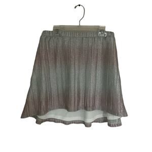 Super down Silver Sparkling Mini Skirt Size M